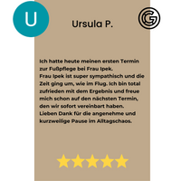 Kundenbewertung von Ursula P. f&uuml;r Seide Kosmetik und Fu&szlig;pflege